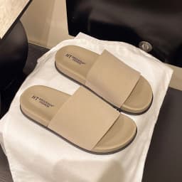 2026 Fashion Simple Suede Slip-On Anti-Slip Shoes for Women Summer Outing Flat Open-Toe Birken-Style Half Slippers