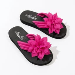 EVA Women's Floral Flip Flops Comfortable Breathable SlipOn Sandals Anti-Skid Sole Summer Home Slippers Summer Season