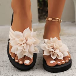 EVA Women's Floral Flip Flops Comfortable Breathable SlipOn Sandals Anti-Skid Sole Summer Home Slippers Summer Season