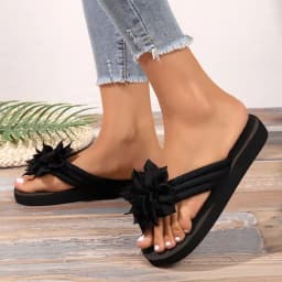 EVA Women's Floral Flip Flops Comfortable Breathable SlipOn Sandals Anti-Skid Sole Summer Home Slippers Summer Season