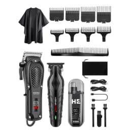 Hair Clipper Cordless 5-1 Electric Hair Cutting Machine Portable Shaver Barber USB Fast Charging Hair Trimmer For men gift tools