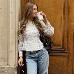 Spring New Women's Blouses Tops 2026 New Fashion Lace Slim Elegant Office Shirts Women's Chic Spring Street Blouses Tops