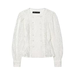 Spring New Women's Blouses Tops 2026 New Fashion Lace Slim Elegant Office Shirts Women's Chic Spring Street Blouses Tops