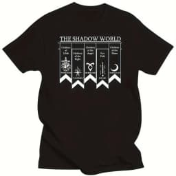 Men's Shadowhunters TV Show T-Shirt Officially Licensed Shadow World Graphic Tee Men's T-shirts for Summer