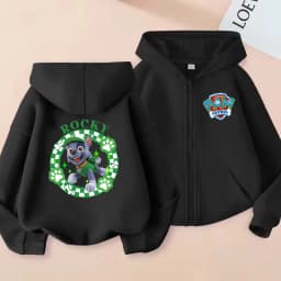 PAW Patrol Child Cardigan Hooded Jacket Cartoon Chase Skye Print Polyester Outerwear Boys Girls Autumn Casual Wear Kids Gifts