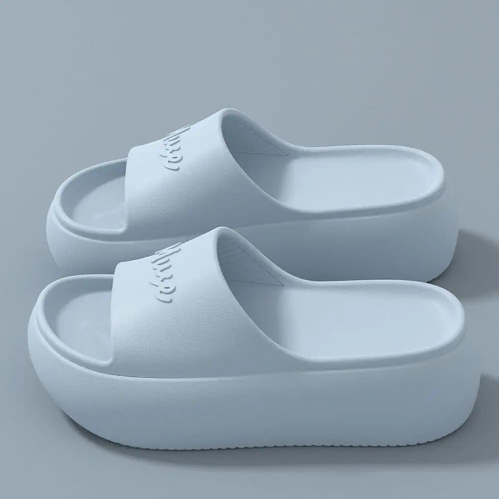 Fashion Non-slip Thick Sole Slippers Height Increasing Comfort Bathroom Slippers Summer Style Beach Sandals Summer Outdoor