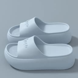 Fashion Non-slip Thick Sole Slippers Height Increasing Comfort Bathroom Slippers Summer Style Beach Sandals Summer Outdoor