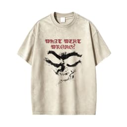 Postal Dude Vintage Acid Washed T Shirt Men Women Horror Gothic Rock T-shirt Male Fashion Oversized Short Sleeves T-shirts Tops
