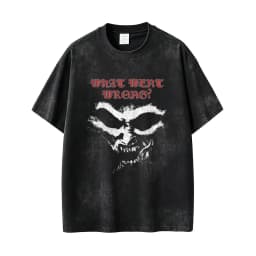 Postal Dude Vintage Acid Washed T Shirt Men Women Horror Gothic Rock T-shirt Male Fashion Oversized Short Sleeves T-shirts Tops