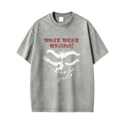 Postal Dude Vintage Acid Washed T Shirt Men Women Horror Gothic Rock T-shirt Male Fashion Oversized Short Sleeves T-shirts Tops