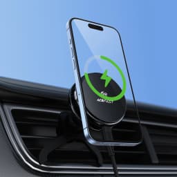 ACEFAST Qi2 25W Cooling Wireless Charging Phone Holder For iPhone 17 16 Air Vent Stable Clip Wireless Bracket Charging Station