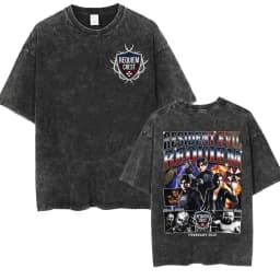 Resident Evil Requiem Washed T Shirt Leon Kennedy Grace Ashcroft Vintage 90s T-shirts Men Women Fashion Classic Harajuku T-shirt