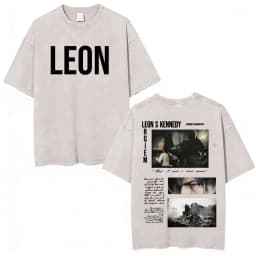 Resident Evil Requiem Washed T Shirt Leon Kennedy Grace Ashcroft Vintage 90s T-shirts Men Women Fashion Classic Harajuku T-shirt