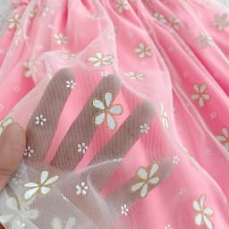 Girls Sweet Dresses Summer Daisy Mesh Suspender Strapless Flying Sleeve Dress Girl's Flowery Cute Kids Clothes