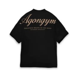 AGONGYM Oversized Loose Summer T-Shirts Short Sleeve Sport Shirts Gym Bodybuilding Fitness Mens Workout Casual Clothing