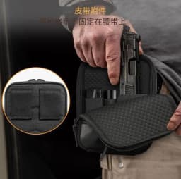 Concealed Carry Tactical Waist Pack, Multifunctional Outdoor Storage Bag for Pistol Mag Pouch & Tactical Gear