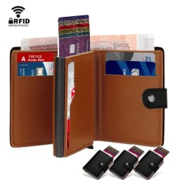 Rfid Small Men Wallets Luxury Brand Credit Card Holder Money Bags Pop Up Bank Cardholder Wallet Wallet for Men Cartera Hombre