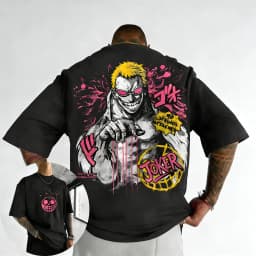 ONE PICE Men's Summer Cotton T-shirt 2026 New Doflamingo Anime Printing Trend Versatile Large Loose Casual Y2K Parent Child Top