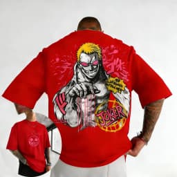 ONE PICE Men's Summer Cotton T-shirt 2026 New Doflamingo Anime Printing Trend Versatile Large Loose Casual Y2K Parent Child Top