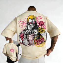 ONE PICE Men's Summer Cotton T-shirt 2026 New Doflamingo Anime Printing Trend Versatile Large Loose Casual Y2K Parent Child Top