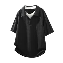 Plus Size Men's Short Sleeve T-Shirt Casual Trendy Summer V-Neck Tees Big Size Quick-Dry Breathable Antibacterial Tops Clothing