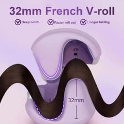 Large Curl 32MM Water Wave Hair Curler Quick Heating Plastic Casing Egg Roll Hair Curling Temperature Control