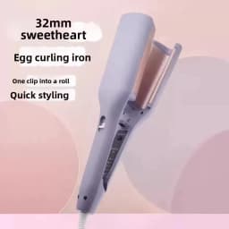 Large Curl 32MM Water Wave Hair Curler Quick Heating Plastic Casing Egg Roll Hair Curling Temperature Control