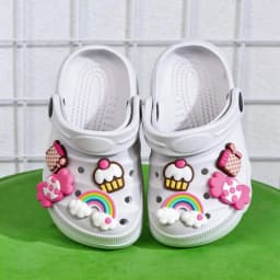 Children's Slippers Fashion Cute Ice Cream Cake Girl Sandals Breathable Non-slip Indoor and Outdoor Garden Beach Slippers