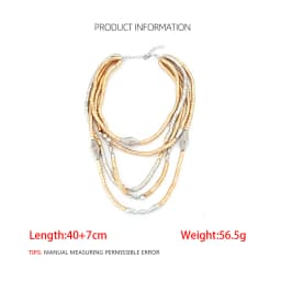Multilayer CCB Beads Chains Necklaces for Women Bohemian Jewelry Summer Beach Party Accessories 2026 Trend