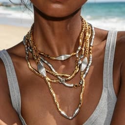 Multilayer CCB Beads Chains Necklaces for Women Bohemian Jewelry Summer Beach Party Accessories 2026 Trend