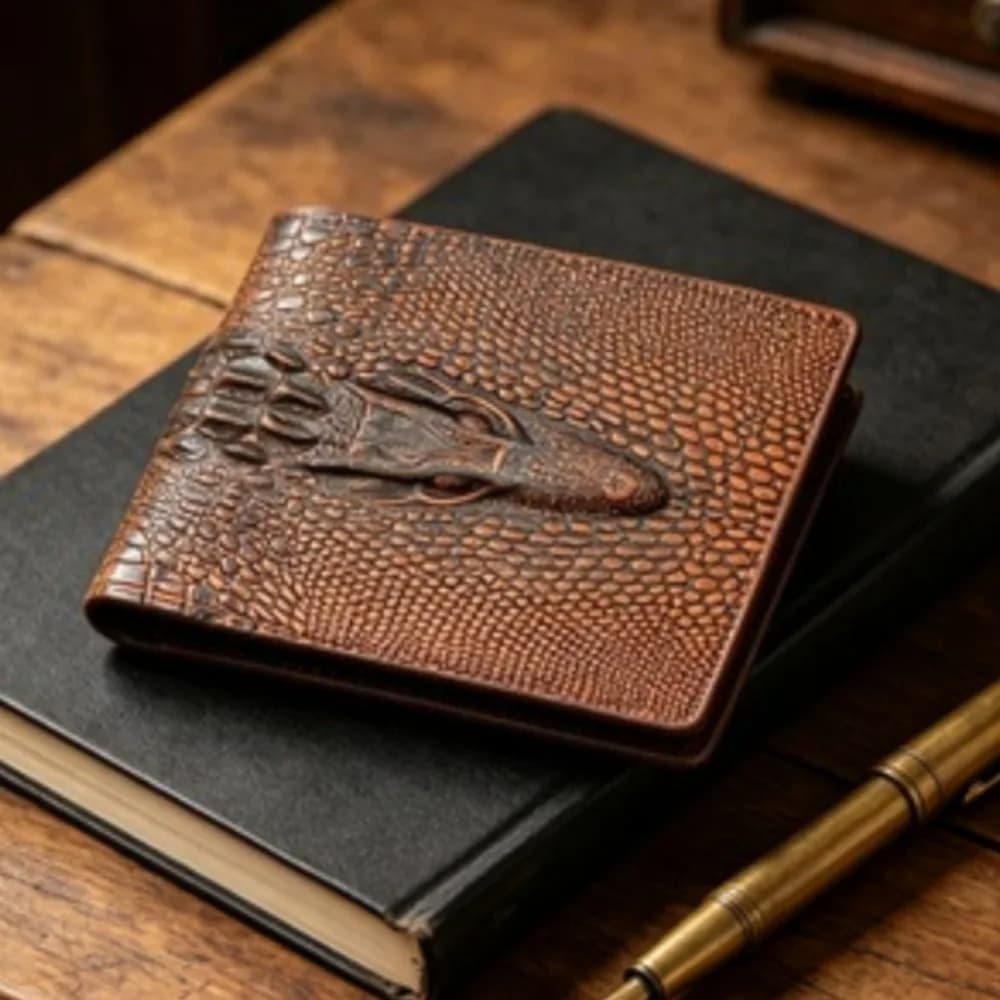 PU Leather Wallets Luxury Cattle Male Crocodile Emboss Simple Standard Brand Handy Purse Men Wallet
