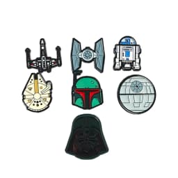 7pcs Star Wars Brooch Set for Women Enamel Pins - Stormtrooper Darth Vader Millennium Falcon Movie Metal Badge Jewelry Gift