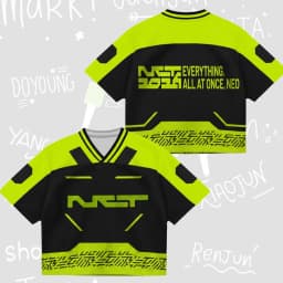 Kpop NCT 127 Everything All At Once Neo Jersey Gift for Fans Street Sportswear Family Matching Summer Breathable Quick-drying