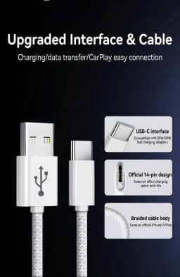 HANNUO 0.15M/0.5M Type C USB Micro Data Cable Fast Charging Short Portable Mini Cable Charge for iPhone 17 16 Xiaomi Samsung
