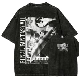 Final Fantasy Washed T-shirt 2026 New Model personality Clothes shirt Year round clothing Streetwear Trendy high quality soft