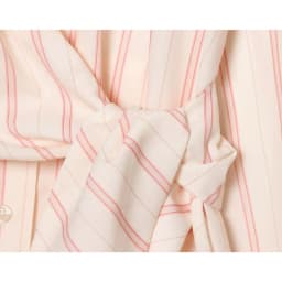 Women's Striped Shirt New 2026 Spring Long Sleeve V Neck Pocket Button Knot Decoration Loose Women Shirt & Blouses Female Tops