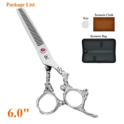 6 Inch Professional Hair Scissors Barbershop Hair Cutting Thinning Scissors Set JP440C Hairdressing Shears Salon Supplies A0111A