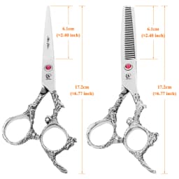 6 Inch Professional Hair Scissors Barbershop Hair Cutting Thinning Scissors Set JP440C Hairdressing Shears Salon Supplies A0111A