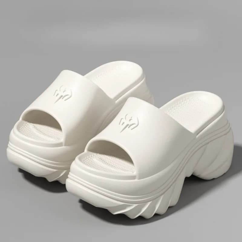 YNPO 10cm High Heel Chunky Sandals Women Fashion Open Toe Eva Platform Slippers Woman Summer Non Slip Thick Sole Slides Female