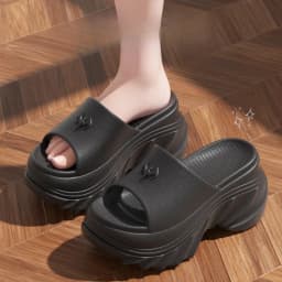 YNPO 10cm High Heel Chunky Sandals Women Fashion Open Toe Eva Platform Slippers Woman Summer Non Slip Thick Sole Slides Female