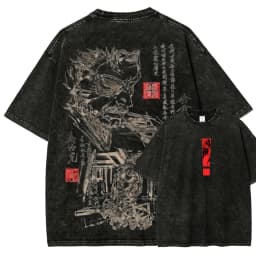 Metal Gear Solid Washed T-shirt 2026 New Model personality Clothes shirt Year round clothing Streetwear Trendy high quality soft