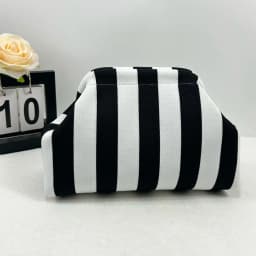 Portable Spring Closure Open Top Colorful Striped Cosmetic Bag Large Capacity Multi-purpose Makeup Pouch Toiletry Bag Gifts
