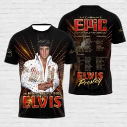 The King of Rock 'n' Rol 3D Print T-Shirt Family Matching Y2K Oversized Quick Drying T-shirt Suitable for Daily and TrainingWear