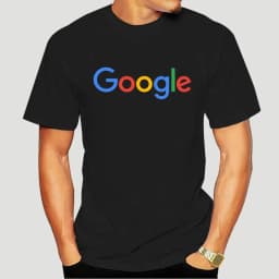 2026 New Cotton Summer Google Casual T-shirt Kleidung Print T Shirt Oansatz Kurzarm Tees Google Logo Kurzarm T Hemd