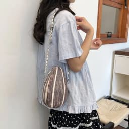 Novelty Sunflower Seed Crossbody Bag Cute 3D Seed-Shaped Chain Purse Funny Design Sense Fashion Mini Shoulder Bag for Women