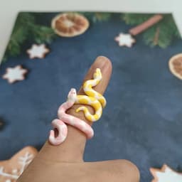 Healing Simulation Corn Snake Open Ring Adjustable Index Finger Ring Niche Ins Style Creative Jewelry