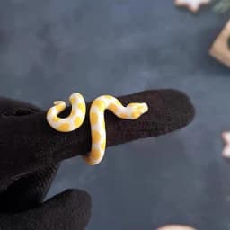 Healing Simulation Corn Snake Open Ring Adjustable Index Finger Ring Niche Ins Style Creative Jewelry