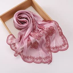 Embroidered Hijab Glitter Shimmer Shawl Muslim Head Scarf for Wedding Soft Satin Muslim Shawl Sparkly Sequin Scarf