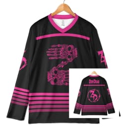 Spring Summer Men's Long-Sleeved Top Zeds Dead Rave Jersey Skeleton Hands Hockey Shirt Dubstep Festival Outfit Quick-drying Top