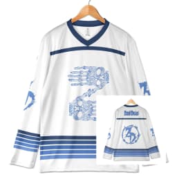 Spring Summer Men's Long-Sleeved Top Zeds Dead Rave Jersey Skeleton Hands Hockey Shirt Dubstep Festival Outfit Quick-drying Top